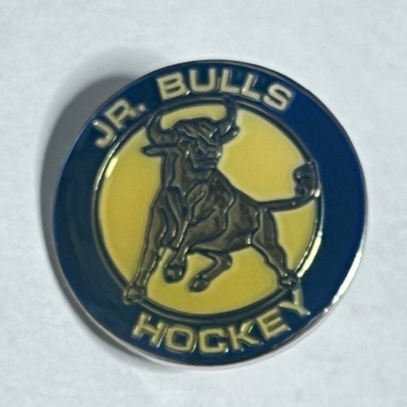 Jr. Bulls Youth Hockey Tampa, Florida Lapel Hat Pin 1" Circular - Picture 2 of 8